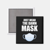 Draag het masker magneet (Voorkant / Achterkant)