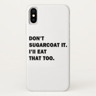 Draag het niet op. iPhone x hoesje