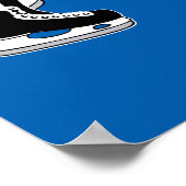 Draag Hockey-Schaatsen schokken kleven Poster (Hoek)