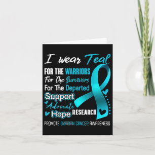 Draag Ik heb Blauwgroen voor Ovarian Cancer Awaren Kaart