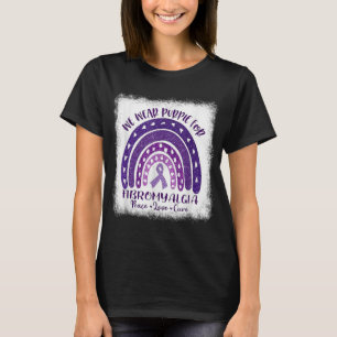 Draag in mei Paarse fibromyalgie bewustzijn Gnoom T-shirt