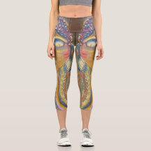 Draag je liefde© Capri Leggings met originele kuns