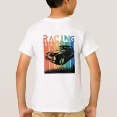 Draag je sport, auto Racing T-shirt (Achterkant)