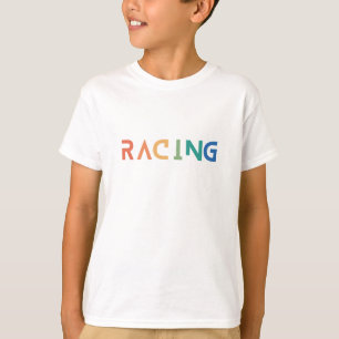 Draag je sport, auto Racing T-shirt