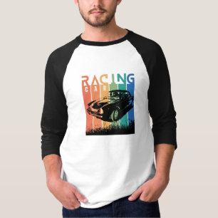 Draag je sport, auto Racing T-shirt