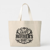 Draag liefde met mama grote tote bag (Achterkant)