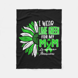 Draag Lime Groen Voor Moeder Lymfoom Bewustzijnsli Fleece Deken
