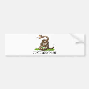 Draag me niet op de Amerikaanse Gadsden Revolution Bumpersticker
