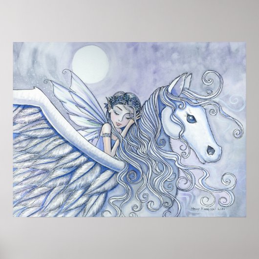 Draag me weg Fairy Pegasus Poster (Voorkant)