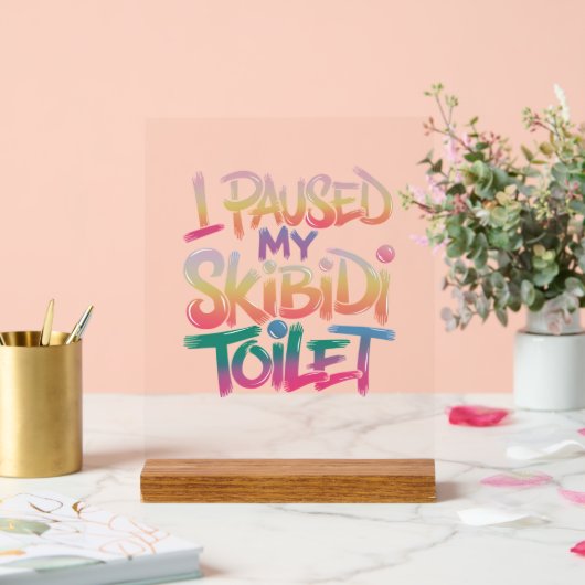 Draag mezelf roze acryl bord (Huwelijk)