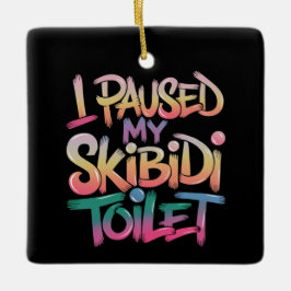 Draag mezelf roze keramisch ornament