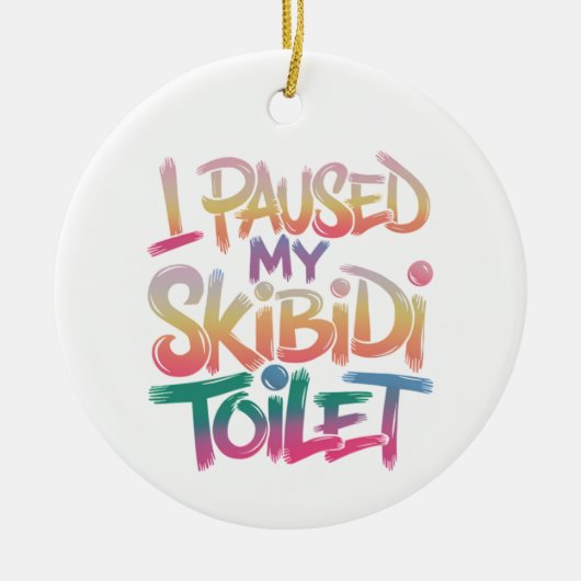 Draag mezelf roze keramisch ornament (Voorkant)