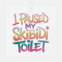 Draag mezelf roze metalen ornament