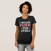 Draag mezelf roze t-shirt (Voorkant volledig)