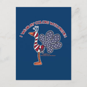 Draag mijn kleuren met trots briefkaart