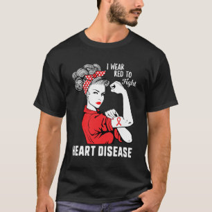 Draag om het bewustzijn van hart- en vaatziekten t t-shirt
