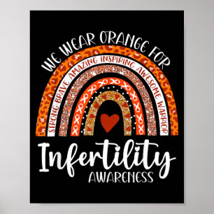 Draag Oranje Onvruchtbaarheid Bewustzijn Week Rege Poster