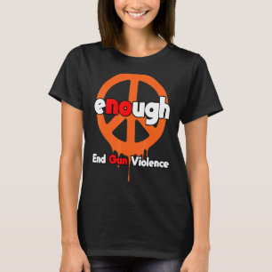 Draag Oranje Pistool Geen stille Pistool T-shirt