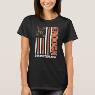 Draag Oranje vlag genoeg Pistool geweld T-shirt