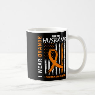 Draag Oranje Voor Man Leukemiebewustzijn Amerika Koffiemok