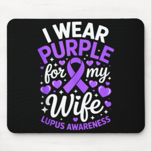 Draag paars voor lupus bij vrouwen awareness maand muismat