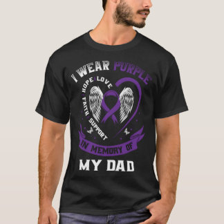 Draag Paarse ter nagedachtenis aan mijn vader alvl T-shirt