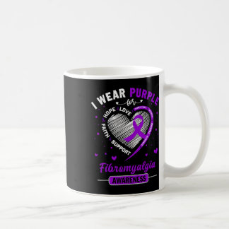 Draag Paarse voor Fibromyalgia Awareness Ribbon 1 Koffiemok