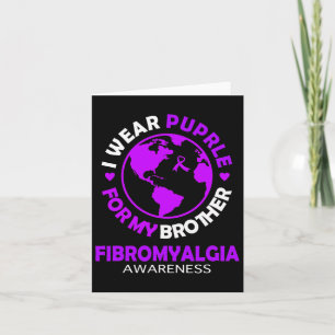 Draag Paarse voor mijn broertje fibromyalgie bewus Kaart