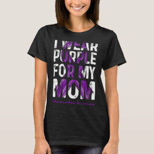 Draag Paarse voor mijn moeder - fibromyalgie bewus T-shirt