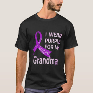 Draag Paarse voor mijn oma Alzheimerheimer T-shirt