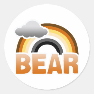 DRAAG REGENBOOG RONDE STICKER