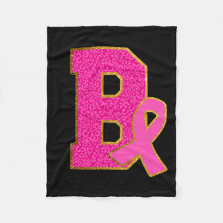 Draag Roze Bulldogs Borstkanker Bewustzijn Bulldog Fleece Deken