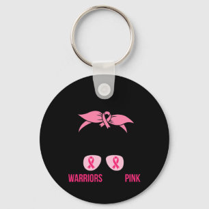 Draag Roze Rommelige Knot Moeder Borstkanker Bewus Sleutelhanger