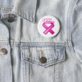Draag Roze Ronde Button 5,7 Cm (In situ)