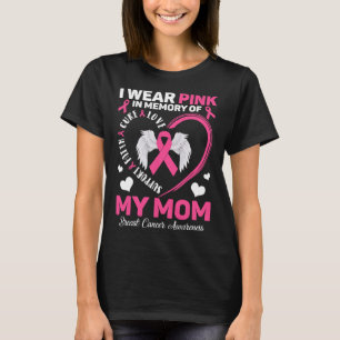 Draag roze ter nagedachtenis aan mijn moeder Borst T-shirt