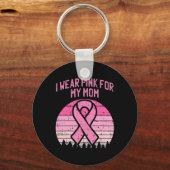 Draag roze voor mijn borstkanker Kinderen Sleutelhanger (Voorkant)