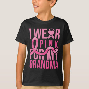 Draag roze voor mijn grootmoeder borstkanker t-shirt
