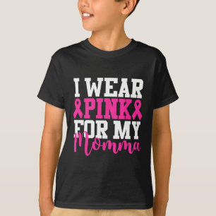 Draag roze voor mijn moeder borstkanker bewustzijn t-shirt