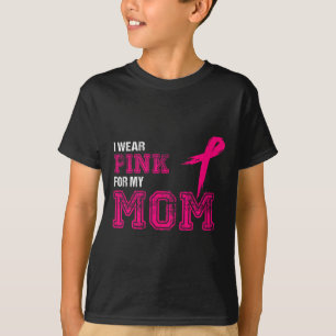Draag roze voor mijn moeder borstkanker bewustzijn t-shirt