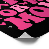 Draag roze voor mijn moeder steun borstkanker Awar Poster (Hoek)