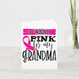 Draag roze voor mijn oma - Borstkanker Bewustzijn Kaart