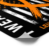 Draag Sinaasappel voor mezelf Leukemie Bewustzijn  Poster (Hoek)