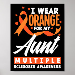 Draag Sinaasappel voor mijn tante Multiple Scleros Poster