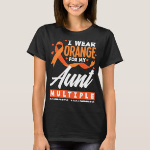 Draag Sinaasappel voor mijn tante Multiple Scleros T-shirt