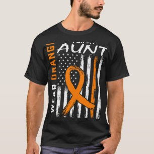Draag Sinaasappel voor mijn tante Multiple Scleros T-shirt