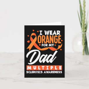 Draag Sinaasappel voor mijn vader MS Dad Multiple Kaart
