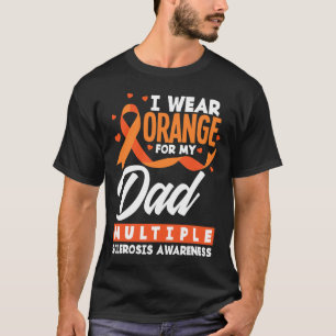 Draag Sinaasappel voor mijn vader MS Dad Multiple T-shirt