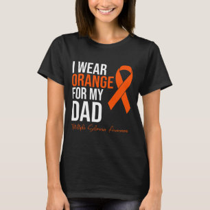 Draag Sinaasappel voor mijn vader MS Warrior Multi T-shirt