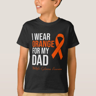 Draag Sinaasappel voor mijn vader MS Warrior Multi T-shirt