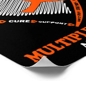 Draag Sinaasappel voor mijn vader Multiple Scleros Poster (Hoek)